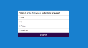 Quiz app HTML CSS JavaScript